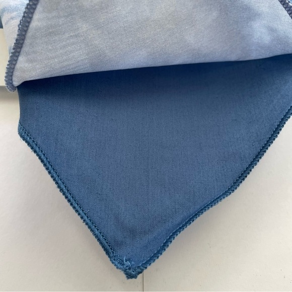 NWT Blended Dog Bandana 2-Pack L/XL Blue & Blue-White Tie Dye Pet Scarves 30x15 - Picture 2 of 6